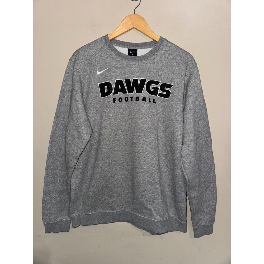 Men L Nike UGA Georgia Dawgs Football Staff Team Issued Crewneck Sweatshirt NCAA